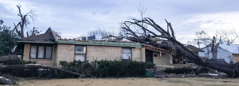 Damaged Roofs from Storms